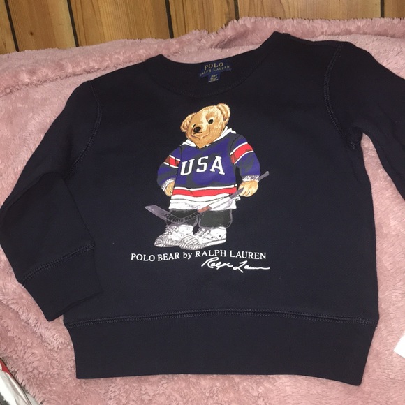 🐻Hockey Bear Fleece Sweatshirt-Brand New-🐻 - Picture 3 of 4
